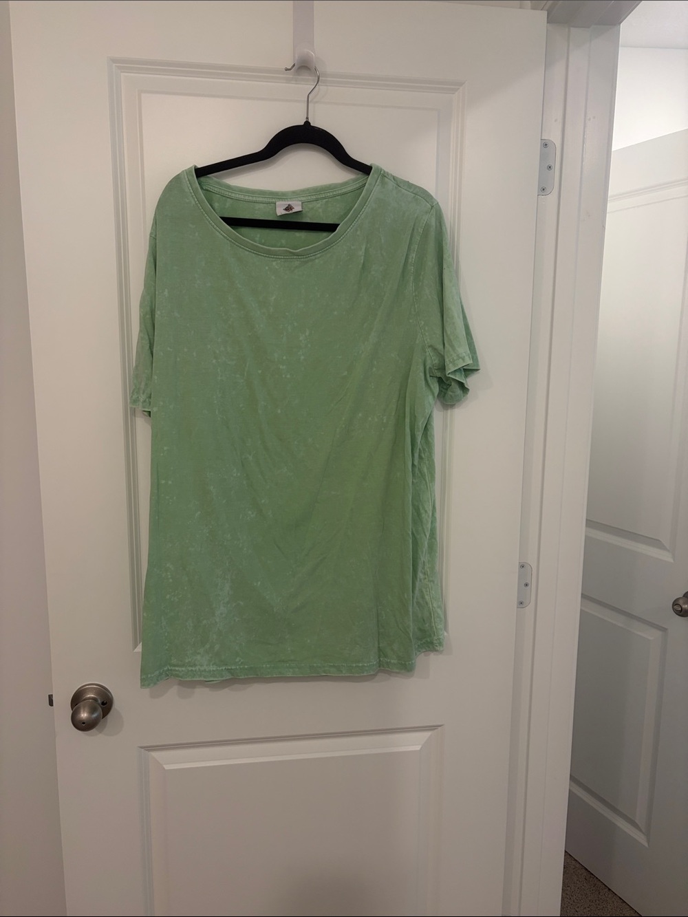 Women's Relaxed Light Green Short Sleeve Tee